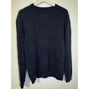 Duck Head Men's Cable Knit Sweater Navy Size‎ L